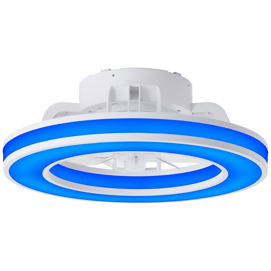 Brilliant - LED RGBW Aptumšojams griestu ventilators MONDELLO LED/26W/230V 2700-6500K d. 41,5 cm balta + tālvadības pults