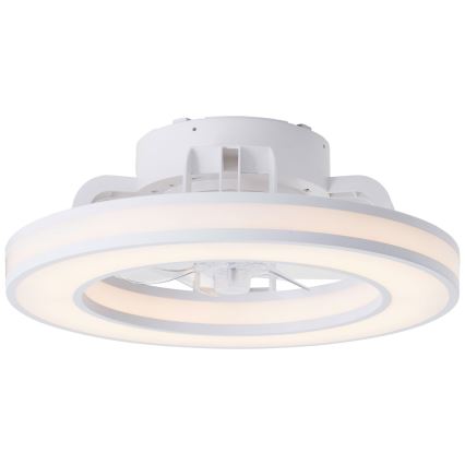 Brilliant - LED RGBW Aptumšojams griestu ventilators MONDELLO LED/26W/230V 2700-6500K d. 41,5 cm balta + tālvadības pults