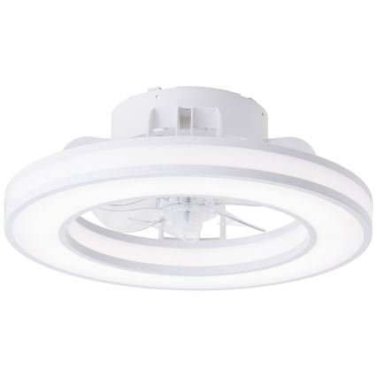 Brilliant - LED RGBW Aptumšojams griestu ventilators MONDELLO LED/26W/230V 2700-6500K d. 41,5 cm balta + tālvadības pults