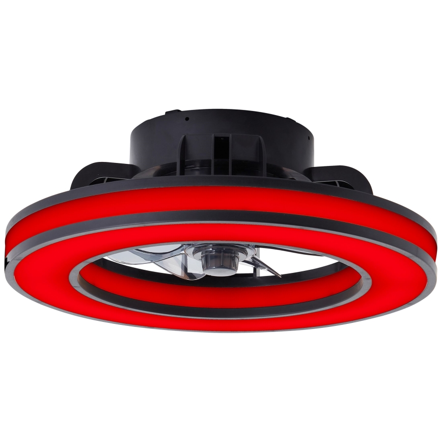 Brilliant - LED RGBW Aptumšojams griestu ventilators MONDELLO LED/26W/230V 2700-6500K d. 41 cm melna + tālvadības pults