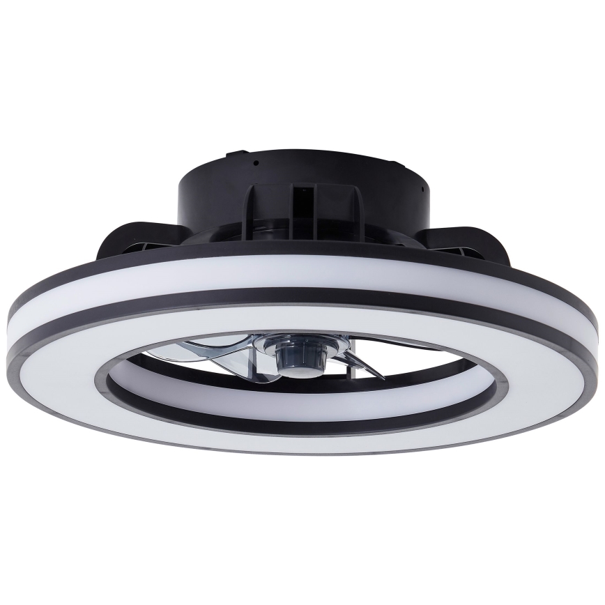 Brilliant - LED RGBW Aptumšojams griestu ventilators MONDELLO LED/26W/230V 2700-6500K d. 41 cm melna + tālvadības pults
