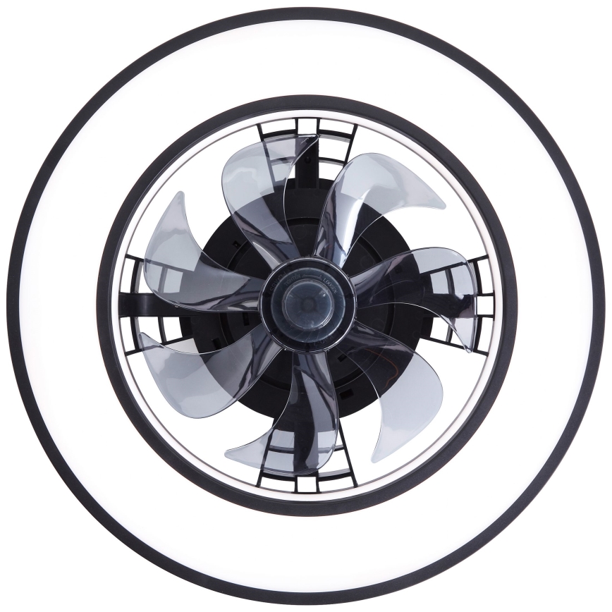 Brilliant - LED RGBW Aptumšojams griestu ventilators MONDELLO LED/26W/230V 2700-6500K d. 41 cm melna + tālvadības pults