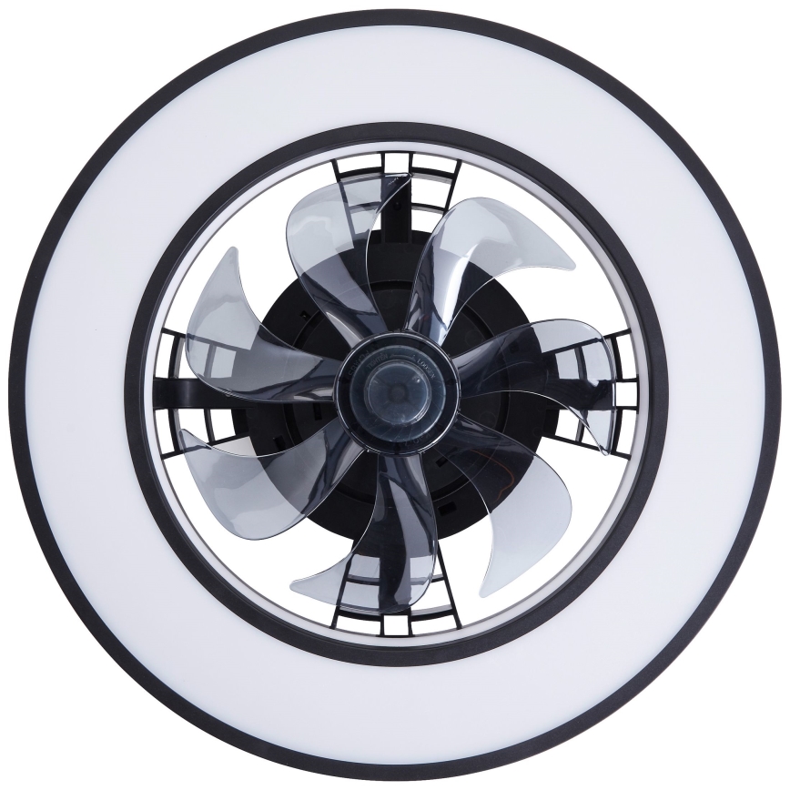 Brilliant - LED RGBW Aptumšojams griestu ventilators MONDELLO LED/26W/230V 2700-6500K d. 41 cm melna + tālvadības pults