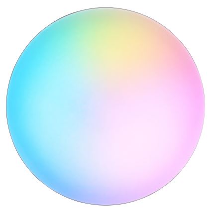 Brilliant - LED RGBW dimbējams griestu gaismeklis LIVIO LED/20W/230V 3000-6500K diam. 38,5 cm melns + tālvadības pults