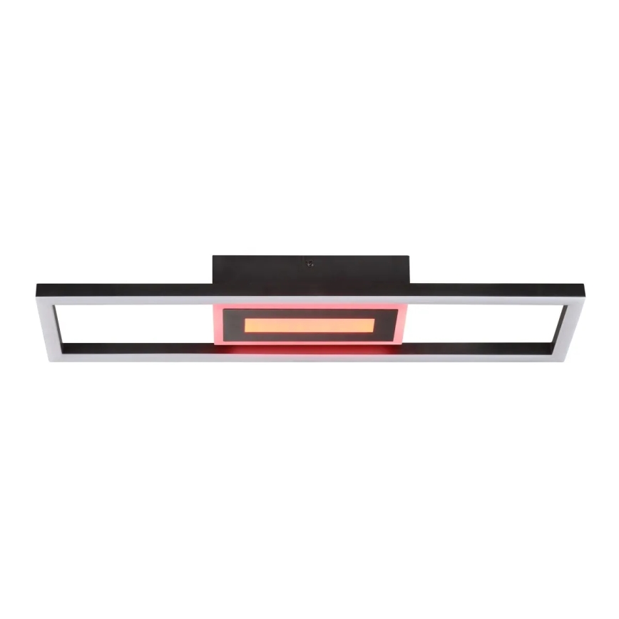 Brilliant - LED RGBW ar regulējamu spilgtumu griestu gaismeklis BESSON LED/20W/230V 3000-6500K melns + tālvadības pults