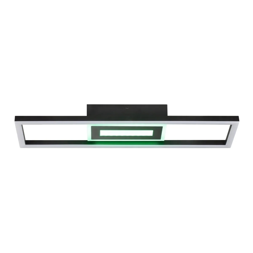 Brilliant - LED RGBW ar regulējamu spilgtumu griestu gaismeklis BESSON LED/20W/230V 3000-6500K melns + tālvadības pults
