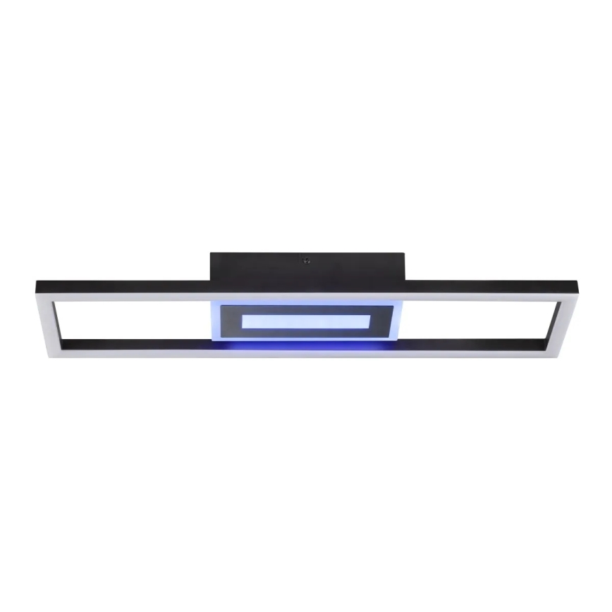Brilliant - LED RGBW ar regulējamu spilgtumu griestu gaismeklis BESSON LED/20W/230V 3000-6500K melns + tālvadības pults