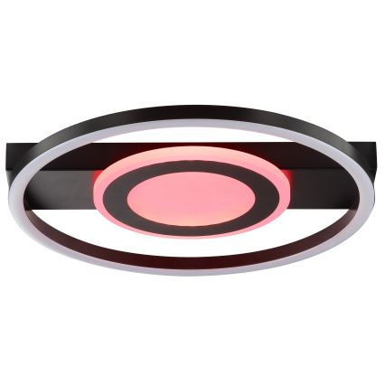 Brilliant - LED RGBW aptumšojams griestu gaismeklis MAUREEN LED/20W/230V 3000-6500K melns + tālvadības pults