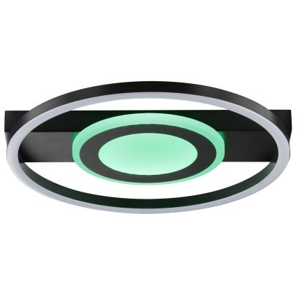 Brilliant - LED RGBW aptumšojams griestu gaismeklis MAUREEN LED/20W/230V 3000-6500K melns + tālvadības pults