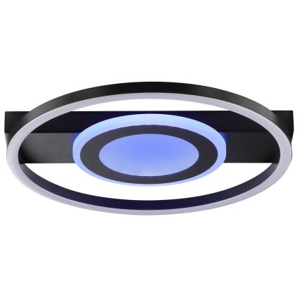 Brilliant - LED RGBW aptumšojams griestu gaismeklis MAUREEN LED/20W/230V 3000-6500K melns + tālvadības pults