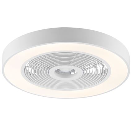 Brilliant - regulējama LED RGBW griestu lampa ar ventilatoru CATANIA LED/37W/230V 2700-6500K Ø 48,6 cm balta + tālvadība
