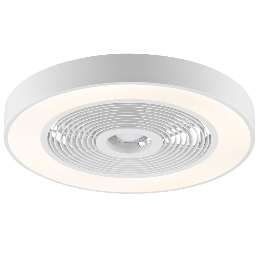 Brilliant - regulējama LED RGBW griestu lampa ar ventilatoru CATANIA LED/37W/230V 2700-6500K Ø 48,6 cm balta + tālvadība