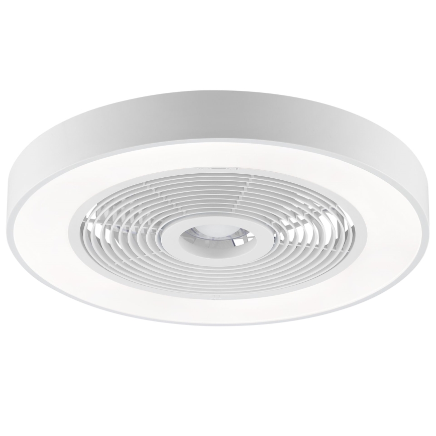 Brilliant - regulējama LED RGBW griestu lampa ar ventilatoru CATANIA LED/37W/230V 2700-6500K Ø 48,6 cm balta + tālvadība