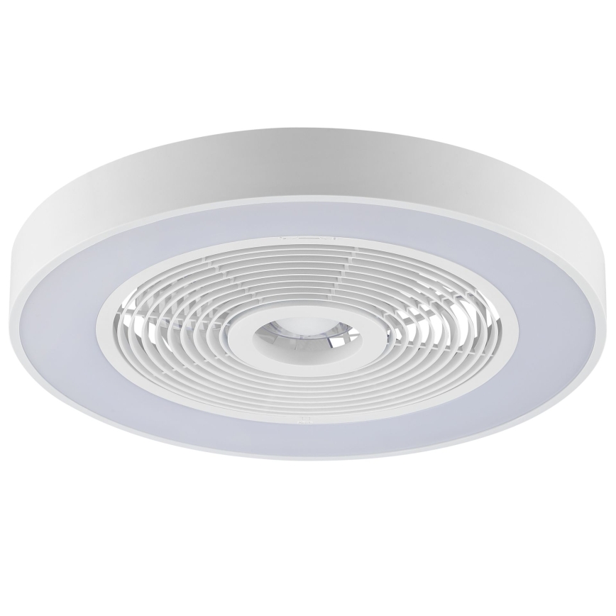 Brilliant - regulējama LED RGBW griestu lampa ar ventilatoru CATANIA LED/37W/230V 2700-6500K Ø 48,6 cm balta + tālvadība