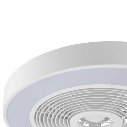 Brilliant - regulējama LED RGBW griestu lampa ar ventilatoru CATANIA LED/37W/230V 2700-6500K Ø 48,6 cm balta + tālvadība