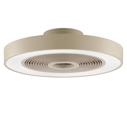 Brilliant - LED RGBW griestu gaismeklis ar regulējamu spilgtumu un ventilatoru CATANIA LED/37W/230V 2700-6500K pr. 48,6 cm bēšs + tālvadība