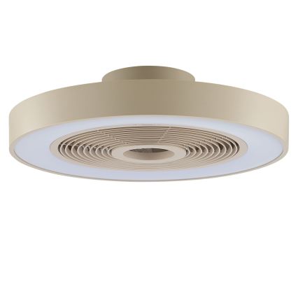 Brilliant - LED RGBW griestu gaismeklis ar regulējamu spilgtumu un ventilatoru CATANIA LED/37W/230V 2700-6500K pr. 48,6 cm bēšs + tālvadība