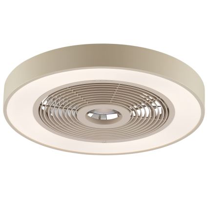 Brilliant - LED RGBW griestu gaismeklis ar regulējamu spilgtumu un ventilatoru CATANIA LED/37W/230V 2700-6500K pr. 48,6 cm bēšs + tālvadība