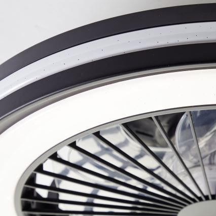 Brilliant - LED RGBW aptumšojama griestu lampa ar ventilatoru PALMERO LED/40W/230V 2700-6500K Ø 46,6 cm bēša + ar tālvadības pulti