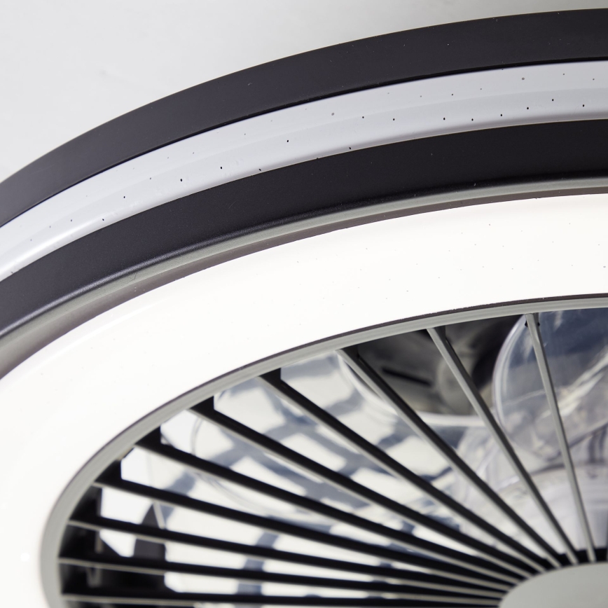 Brilliant - LED RGBW aptumšojama griestu lampa ar ventilatoru PALMERO LED/40W/230V 2700-6500K Ø 46,6 cm bēša + ar tālvadības pulti