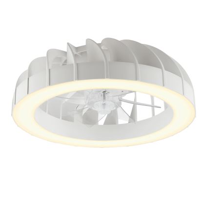 Brilliant - LED RGBW Regulējams griestu ventilators ar gaismu FANORA LED/30W/230V 2700-6500K Ø 46 cm balts + tālvadības pults