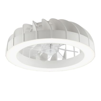 Brilliant - LED RGBW Regulējams griestu ventilators ar gaismu FANORA LED/30W/230V 2700-6500K Ø 46 cm balts + tālvadības pults