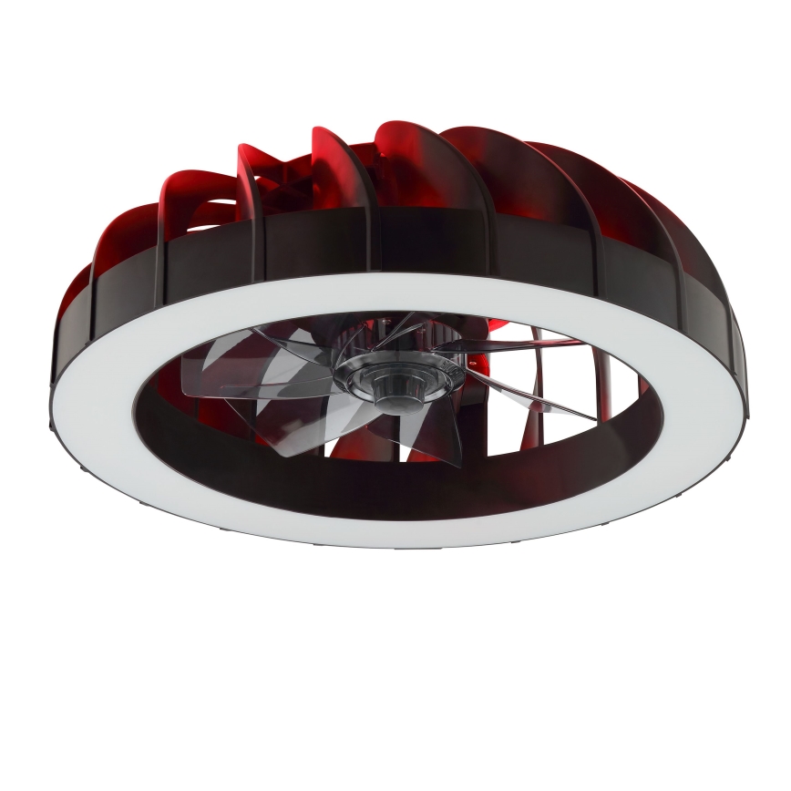 Brilliant - LED RGBW Regulējams griestu ventilators ar gaismu FANORA LED/30W/230V 2700-6500K Ø 46 cm melns + tālvadības pults