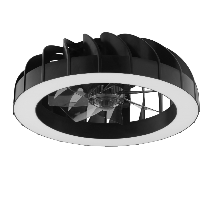 Brilliant - LED RGBW Regulējams griestu ventilators ar gaismu FANORA LED/30W/230V 2700-6500K Ø 46 cm melns + tālvadības pults