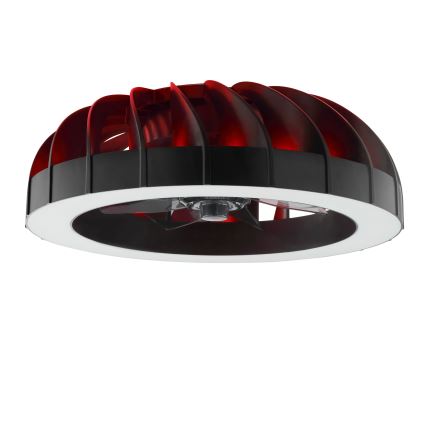 Brilliant - LED RGBW Regulējams griestu ventilators ar gaismu FANORA LED/30W/230V 2700-6500K Ø 46 cm melns + tālvadības pults