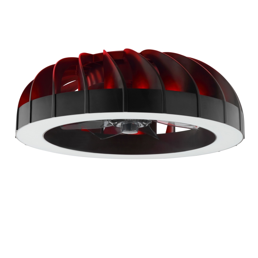 Brilliant - LED RGBW Regulējams griestu ventilators ar gaismu FANORA LED/30W/230V 2700-6500K Ø 46 cm melns + tālvadības pults