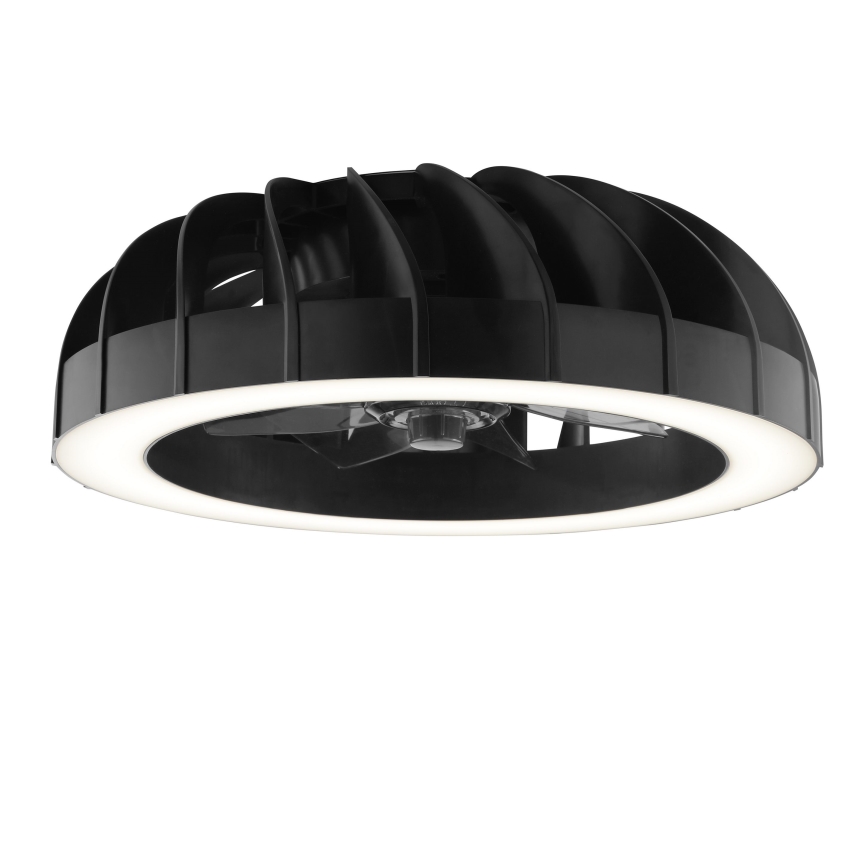 Brilliant - LED RGBW Regulējams griestu ventilators ar gaismu FANORA LED/30W/230V 2700-6500K Ø 46 cm melns + tālvadības pults