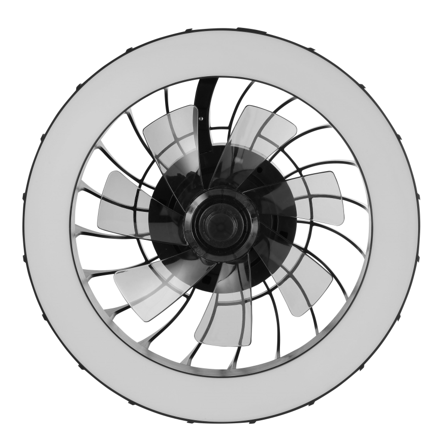Brilliant - LED RGBW Regulējams griestu ventilators ar gaismu FANORA LED/30W/230V 2700-6500K Ø 46 cm melns + tālvadības pults