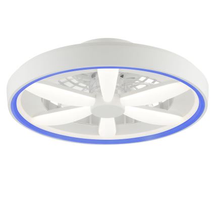 Brilliant - LED RGBW Regulējams griestu ventilators ar gaismu GAIANO LED/48W/230V 2700-6500K balts + tālvadības pults