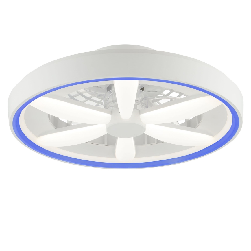Brilliant - LED RGBW Aptumšojams griestu ventilators ar lampu GAIANO LED/48W/230V 2700-6500K balta + tālvadības pults