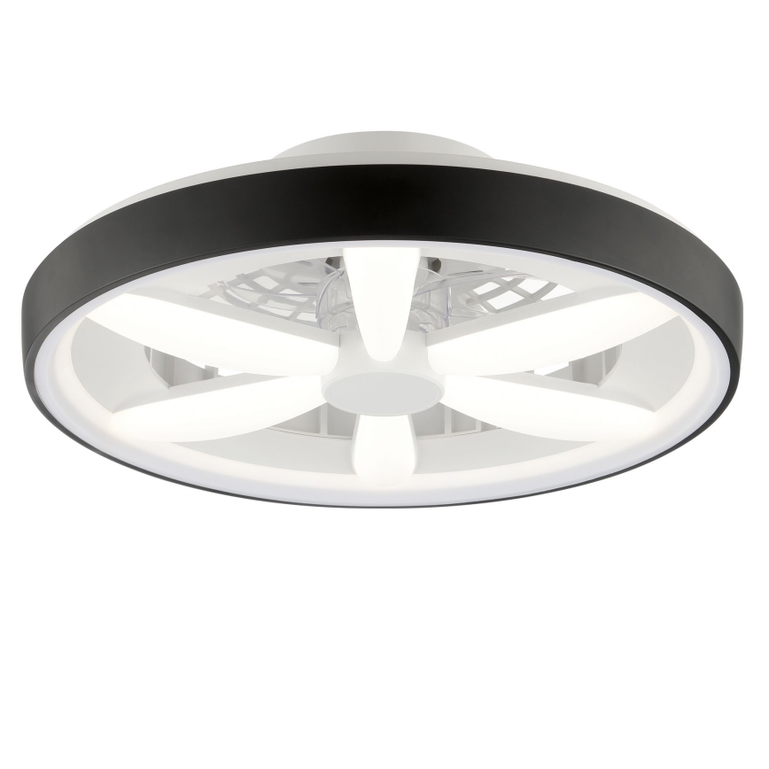 Brilliant - LED RGBW Aptumšojams griestu ventilators ar lampu GAIANO LED/48W/230V 2700-6500K melna + tālvadības pults