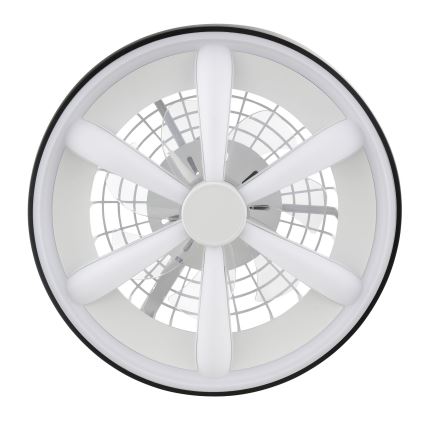 Brilliant - LED RGBW Aptumšojams griestu ventilators ar lampu GAIANO LED/48W/230V 2700-6500K melna + tālvadības pults