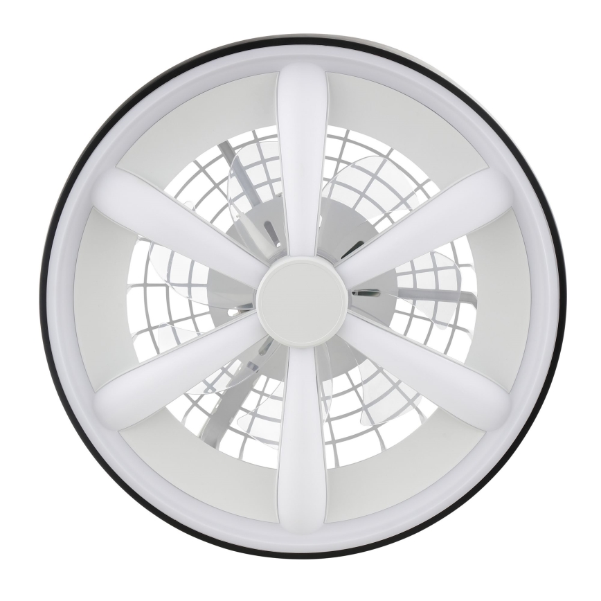 Brilliant - LED RGBW Aptumšojams griestu ventilators ar lampu GAIANO LED/48W/230V 2700-6500K melna + tālvadības pults