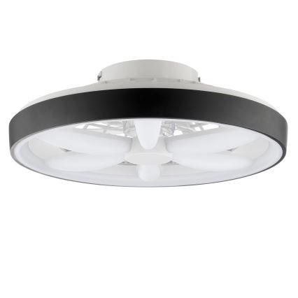 Brilliant - LED RGBW Aptumšojams griestu ventilators ar lampu GAIANO LED/48W/230V 2700-6500K melna + tālvadības pults