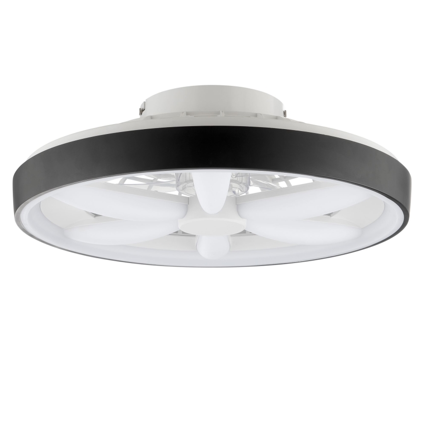Brilliant - LED RGBW Aptumšojams griestu ventilators ar lampu GAIANO LED/48W/230V 2700-6500K melna + tālvadības pults