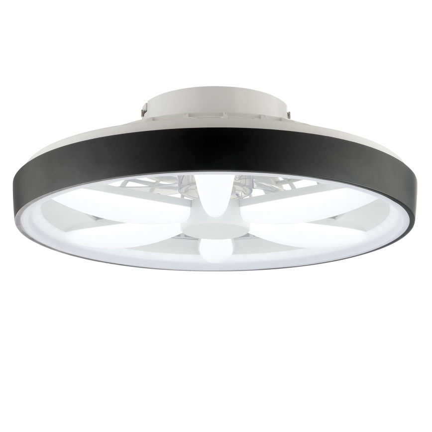Brilliant - LED RGBW Aptumšojams griestu ventilators ar lampu GAIANO LED/48W/230V 2700-6500K melna + tālvadības pults