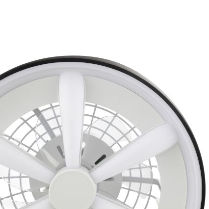 Brilliant - LED RGBW Aptumšojams griestu ventilators ar lampu GAIANO LED/48W/230V 2700-6500K melna + tālvadības pults