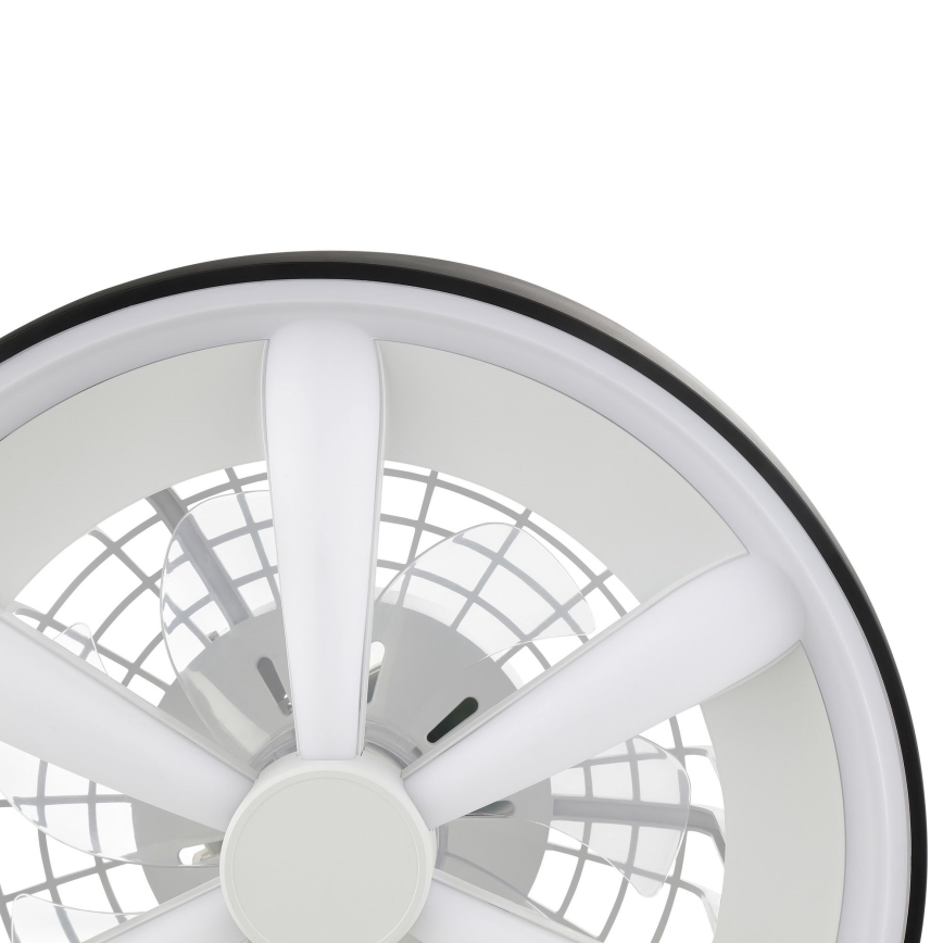 Brilliant - LED RGBW Aptumšojams griestu ventilators ar lampu GAIANO LED/48W/230V 2700-6500K melna + tālvadības pults