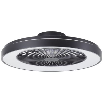 Brilliant - LED RGBW Regulējams griestu ventilators MAZZARO LED/24W/230V 3000-6500K Ø 58 cm melns + tālvadības pults