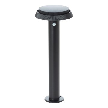 Brilliant - LED Saules enerģijas lampa ar sensoru ALVERO LED/4W/3,7V 50 cm IP44 melna
