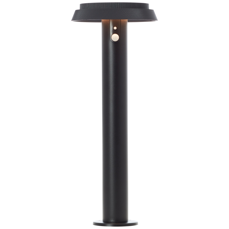 Brilliant - LED Saules enerģijas lampa ar sensoru ALVERO LED/4W/3,7V 50 cm IP44 melna