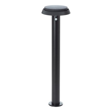 Brilliant - LED Saules enerģijas lampa ar sensoru ALVERO LED/4W/3,7V 70 cm IP44 melna