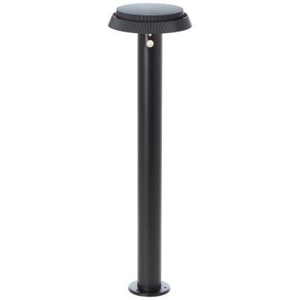 Brilliant - LED Saules enerģijas lampa ar sensoru ALVERO LED/4W/3,7V 70 cm IP44 melna