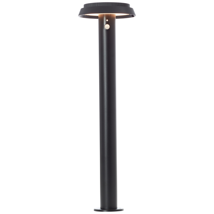 Brilliant - LED Saules enerģijas lampa ar sensoru ALVERO LED/4W/3,7V 70 cm IP44 melna