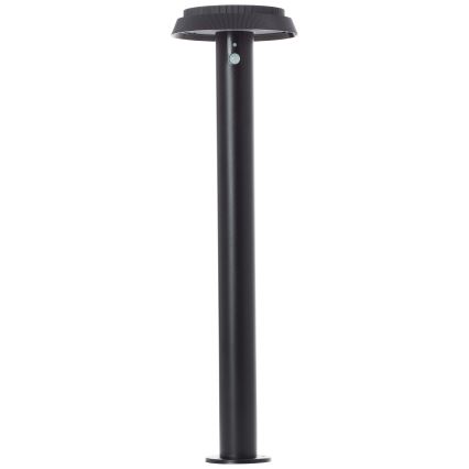 Brilliant - LED Saules enerģijas lampa ar sensoru ALVERO LED/4W/3,7V 70 cm IP44 melna