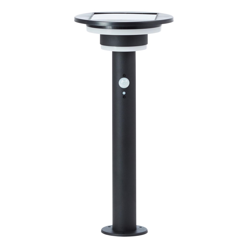 Brilliant - LED Saules enerģijas lampa ar sensoru GARVINA LED/3W/3,7V 45 cm IP44 melna